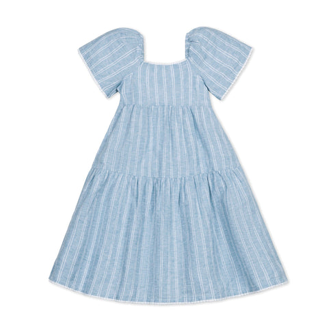 flounce-sleeve-tiered-linen-dress Hope & Henry - Sophia's StyleDresses-1
